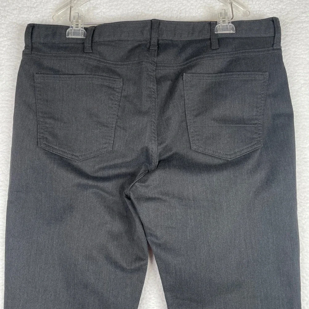 Banana Republic Travel Jeans Mens 38x32 Athletic Fit Charcoal Gray Stretch Pants